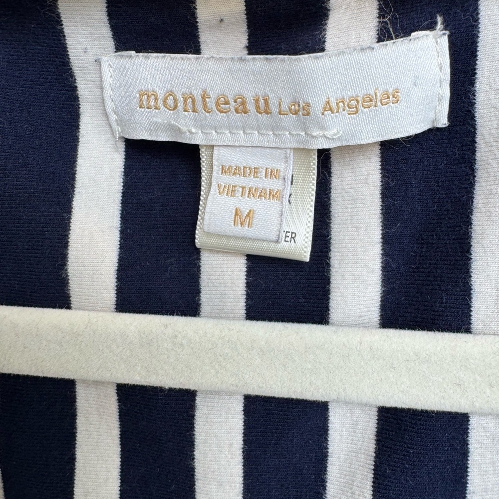 Monteau Black and White Striped Mini Dress - Picture 2 of 3